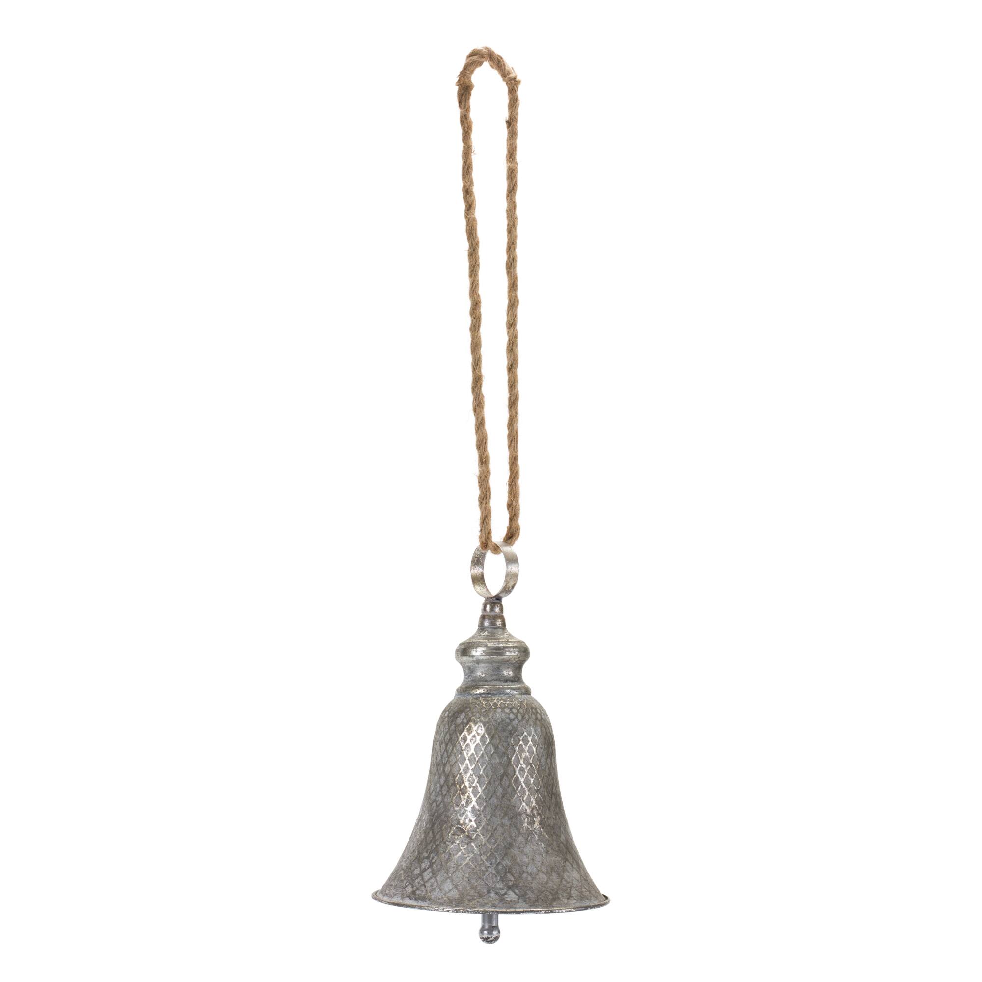 2ct. Rustic Metal Bell Ornaments